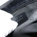 GUCCI GG Canvas Jackie Hand Bag Black Silver 002 1065 Auth 177085-12