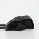 GUCCI GG Canvas Jackie Hand Bag Black Silver 002 1065 Auth 177085-4