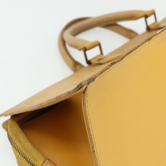 LOUIS VUITTON Epi Sac Triangle Hand Bag Yellow M52099 LV Auth 177090