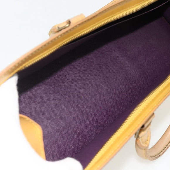 LOUIS VUITTON Epi Sac Triangle Hand Bag Yellow M52099 LV Auth 177090