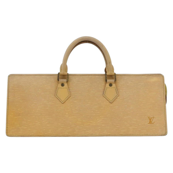 LOUIS VUITTON Epi Sac Triangle Hand Bag Yellow M52099 LV Auth 177090