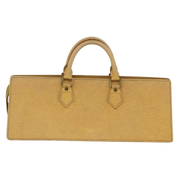 LOUIS VUITTON Epi Sac Triangle Hand Bag Yellow M52099 LV Auth 177090