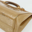 LOUIS VUITTON Monogram Vernis Roxbury Drive Bag 2Way Noisette M91372 Auth 177091-8