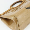 LOUIS VUITTON Monogram Vernis Roxbury Drive Bag 2Way Noisette M91372 Auth 177091-17