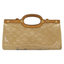 LOUIS VUITTON Monogram Vernis Roxbury Drive Bag 2Way Noisette M91372 Auth 177091-2