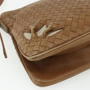 BOTTEGA VENETA INTRECCIATO Shoulder Bag Leather Beige 170022 Auth 177097-15