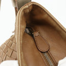 BOTTEGA VENETA INTRECCIATO Shoulder Bag Leather Beige 170022 Auth 177097-19