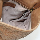 BOTTEGA VENETA INTRECCIATO Shoulder Bag Leather Beige 170022 Auth 177097-21