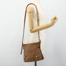 BOTTEGA VENETA INTRECCIATO Shoulder Bag Leather Beige 170022 Auth 177097-23