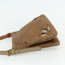 BOTTEGA VENETA INTRECCIATO Shoulder Bag Leather Beige 170022 Auth 177097-3