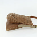 BOTTEGA VENETA INTRECCIATO Shoulder Bag Leather Beige 170022 Auth 177097-4