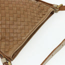 BOTTEGA VENETA INTRECCIATO Shoulder Bag Leather Beige 170022 Auth 177097-6