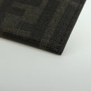 FENDI Zucca Canvas Dratini Card Case Black Brown Auth 177099SAM-16