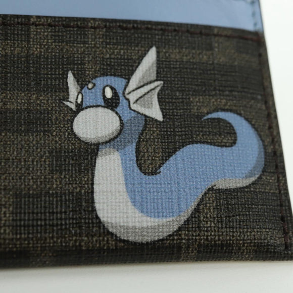 FENDI Zucca Canvas Dratini Card Case Black Brown Auth 177099SAM