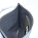 FENDI Zucca Canvas Dratini Card Case Black Brown Auth 177099SAM-18