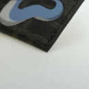FENDI Zucca Canvas Dratini Card Case Black Brown Auth 177099SAM-14