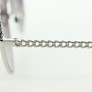 CHANEL Sunglasses metal Silver tone 4242 CC Auth 177100V-17