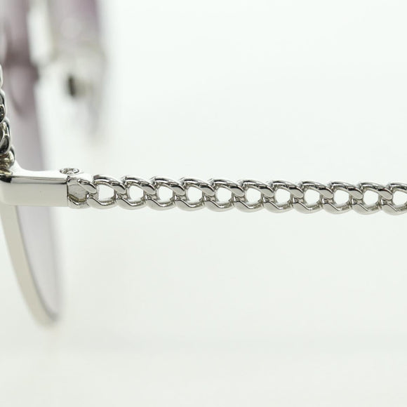 CHANEL Sunglasses metal Silver tone 4242 CC Auth 177100V