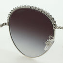 CHANEL Sunglasses metal Silver tone 4242 CC Auth 177100V-24
