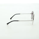 CHANEL Sunglasses metal Silver tone 4242 CC Auth 177100V-4