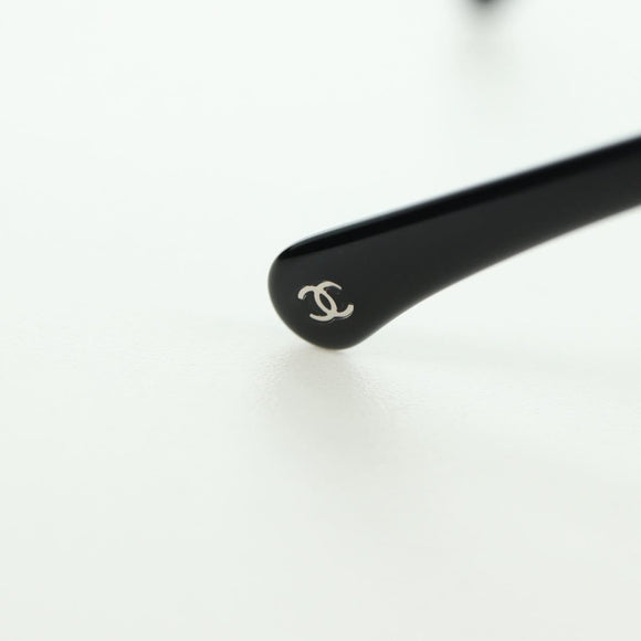 CHANEL Sunglasses metal Silver tone 4242 CC Auth 177100V