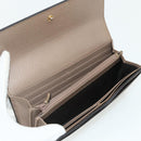 GUCCI GG Supreme Long Wallet PVC Beige Gold 456116 Auth 177101A-13