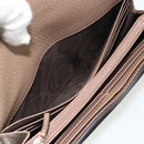 GUCCI GG Supreme Long Wallet PVC Beige Gold 456116 Auth 177101A-14