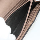 GUCCI GG Supreme Long Wallet PVC Beige Gold 456116 Auth 177101A-17