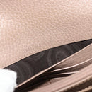 GUCCI GG Supreme Long Wallet PVC Beige Gold 456116 Auth 177101A-20