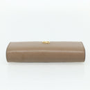 GUCCI GG Supreme Long Wallet PVC Beige Gold 456116 Auth 177101A-6