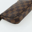 LOUIS VUITTON Damier Ebene T&B Mini Pochette Accessoires N58011 LV Auth 177106A-17