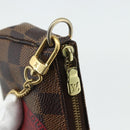 LOUIS VUITTON Damier Ebene T&B Mini Pochette Accessoires N58011 LV Auth 177106A-10