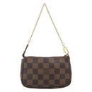 LOUIS VUITTON Damier Ebene T&B Mini Pochette Accessoires N58011 LV Auth 177106A-2