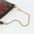 LOUIS VUITTON Damier Ebene T&B Mini Pochette Accessoires N58011 LV Auth 177106A-7