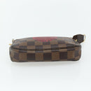 LOUIS VUITTON Damier Ebene T&B Mini Pochette Accessoires N58011 LV Auth 177106A-5