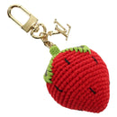 LOUIS VUITTON Bag Charm Very Licious Crochet Charm Red M02583 LV Auth 177108SM-1