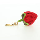 LOUIS VUITTON Bag Charm Very Licious Crochet Charm Red M02583 LV Auth 177108SM-5