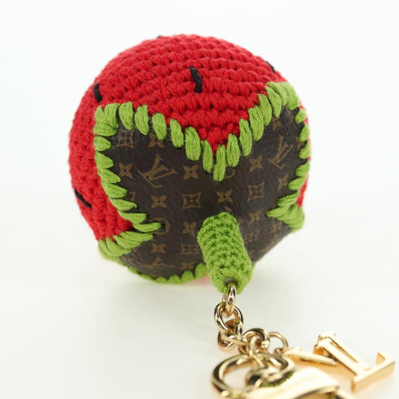 LOUIS VUITTON Bag Charm Very Licious Crochet Charm Red M02583 LV Auth 177108SM