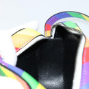 BALENCIAGA Ville Shoulder Bag Leather Multicolor Silver Auth 177109A-19