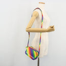 BALENCIAGA Ville Shoulder Bag Leather Multicolor Silver Auth 177109A-21