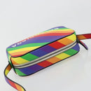 BALENCIAGA Ville Shoulder Bag Leather Multicolor Silver Auth 177109A-6