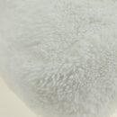 PRADA Hand Bag Pile White Silver Auth 177111M-15
