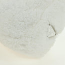 PRADA Hand Bag Pile White Silver Auth 177111M-17