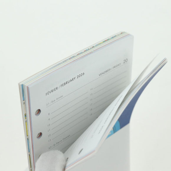 LOUIS VUITTON Refill 2026 Agenda MM Blue RA4106 Auth 177112M