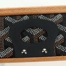 GOYARD Herringbone Food Bowl PVC Brown Auth 177113SV-14