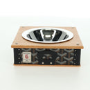 GOYARD Herringbone Food Bowl PVC Brown Auth 177113SV-4