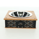 GOYARD Herringbone Food Bowl PVC Brown Auth 177113SV-5