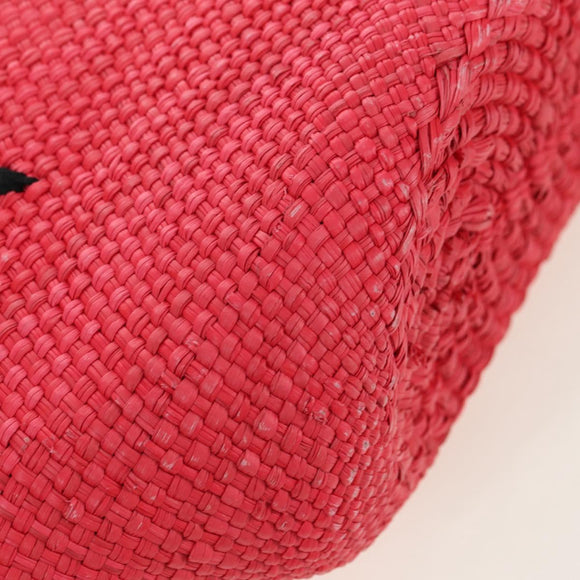LOEWE Watermelon Tote Bag Raffia 2way Red Auth 177114SAV
