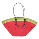 LOEWE Watermelon Tote Bag Raffia 2way Red Auth 177114SAV-2