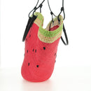 LOEWE Watermelon Tote Bag Raffia 2way Red Auth 177114SAV-3